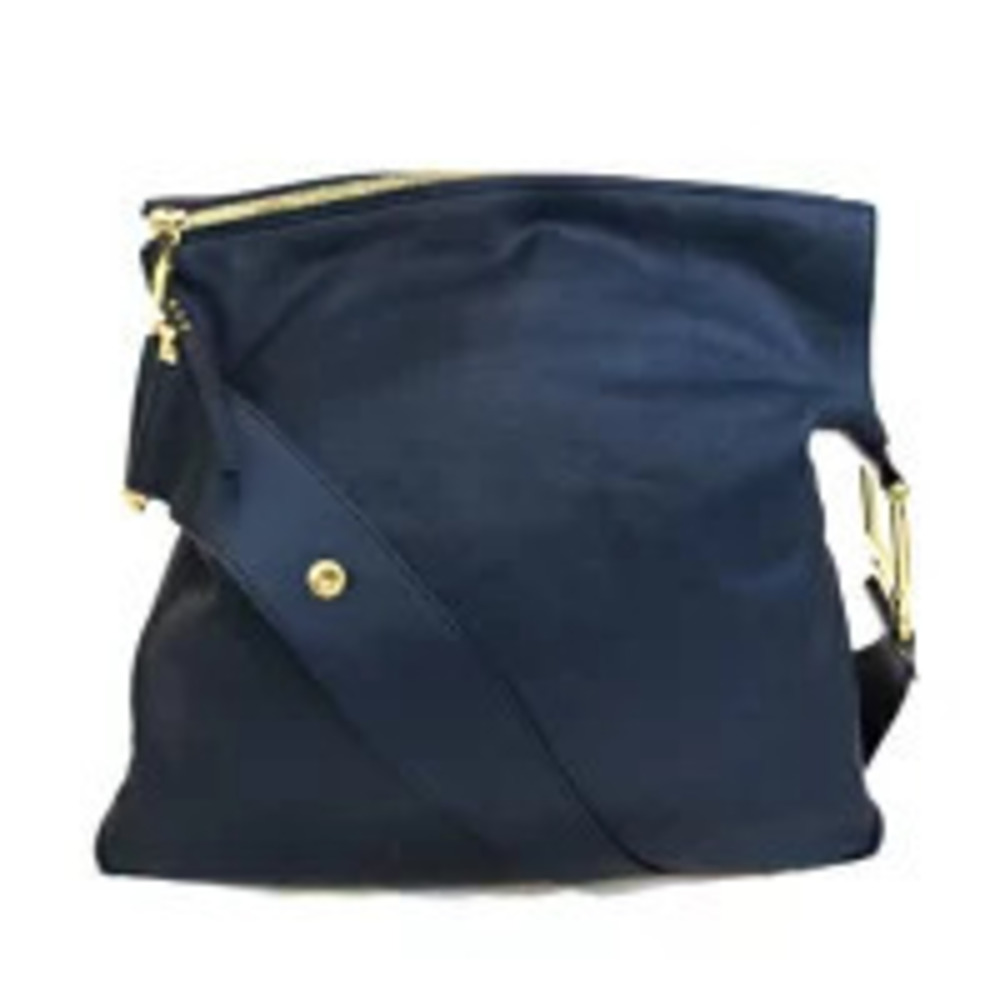 Chloe Shoulder Bag Navy Blue Leather